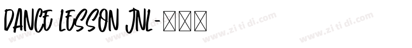 Dance Lesson JNL字体转换